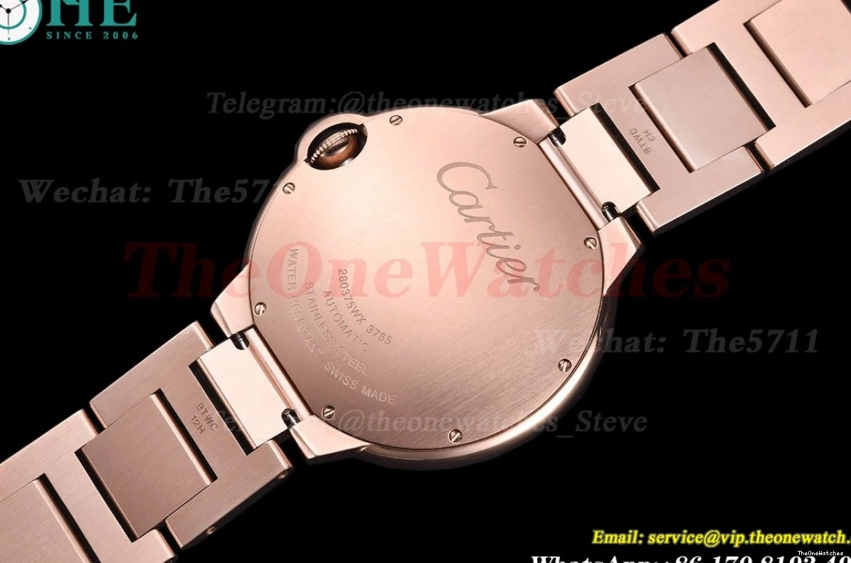 RG MY8215 De RG GDF Dial White Bleu Dia Ballon Cartier 42mm 0128